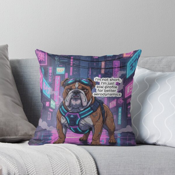 Item preview, Aerodynamic Cyberpunk Bulldog - Funny Low-Profile Futuristic Pet Art designed and sold by AngelBlessing.