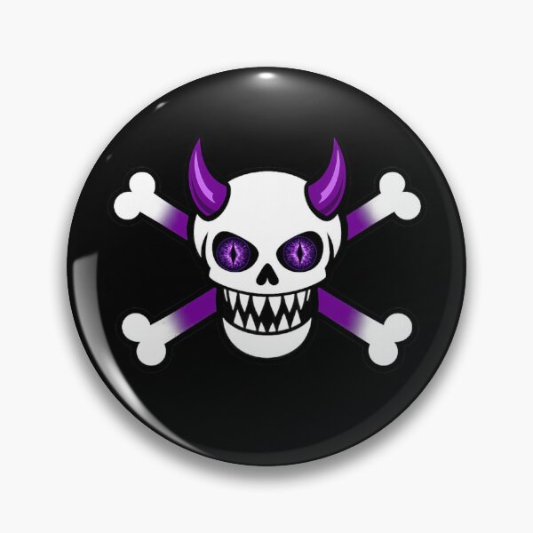 Item preview, C0G Purple Jolly Roger Skull and cross bones  designed and sold by Goth Boy Gang.