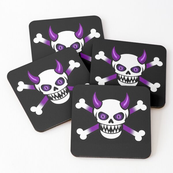 Item preview, C0G Purple Jolly Roger Skull and cross bones  designed and sold by Goth Boy Gang.