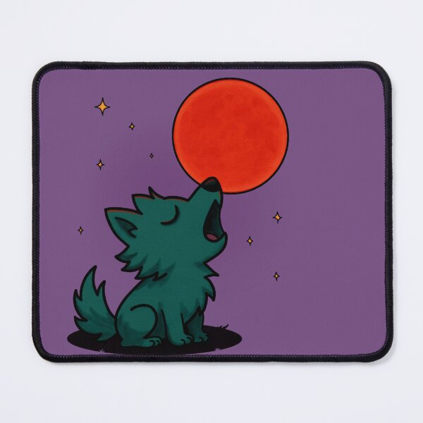 Item preview, Wolfie Red Moon designed and sold by AuroraTenebris.