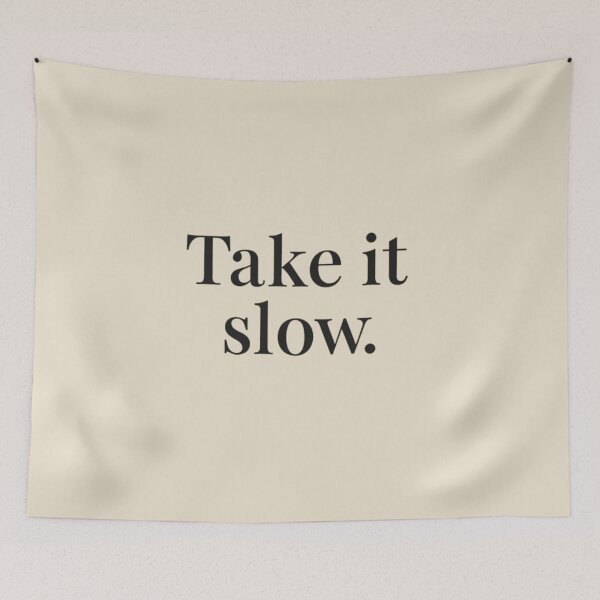 Item preview, Take It Slow – Minimal Calm Typography Design designed and sold by Irene Catchmind.