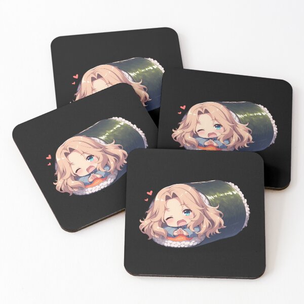 Item preview, Playful Kay Girls Und Panzer Chibi Sushi Anime Girl designed and sold by CarlosBender.