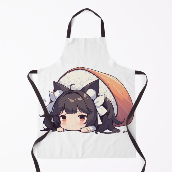 Item preview, Takao Azur Lane Chibi Sushi Kawaii Anime Girl Cute Fox Roll designed and sold by CarlosBender.