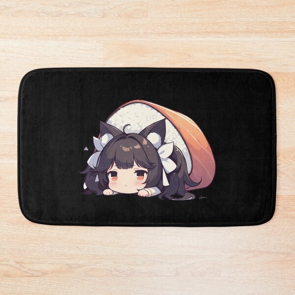 Item preview, Takao Azur Lane Chibi Sushi Kawaii Anime Girl Cute Fox Roll designed and sold by CarlosBender.