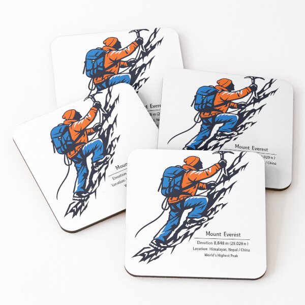 Item preview, Mount Everest Ascent | Stylized Mountain Climber Illustration designed and sold by Masha_D.