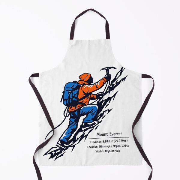 Item preview, Mount Everest Ascent | Stylized Mountain Climber Illustration designed and sold by Masha_D.