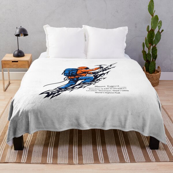 Item preview, Mount Everest Ascent | Stylized Mountain Climber Illustration designed and sold by Masha_D.