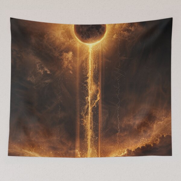 Item preview, Solar Descent — Cosmic Sphere Artwork designed and sold by QuantumDrift.