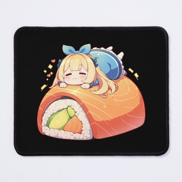 Item preview, Danmachi Ais Wallenstein Danmachi Chibi Sushi Kawaii Anime Girl designed and sold by CarlosBender.