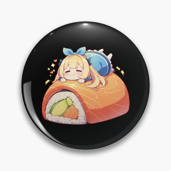 Item preview, Danmachi Ais Wallenstein Danmachi Chibi Sushi Kawaii Anime Girl designed and sold by CarlosBender.