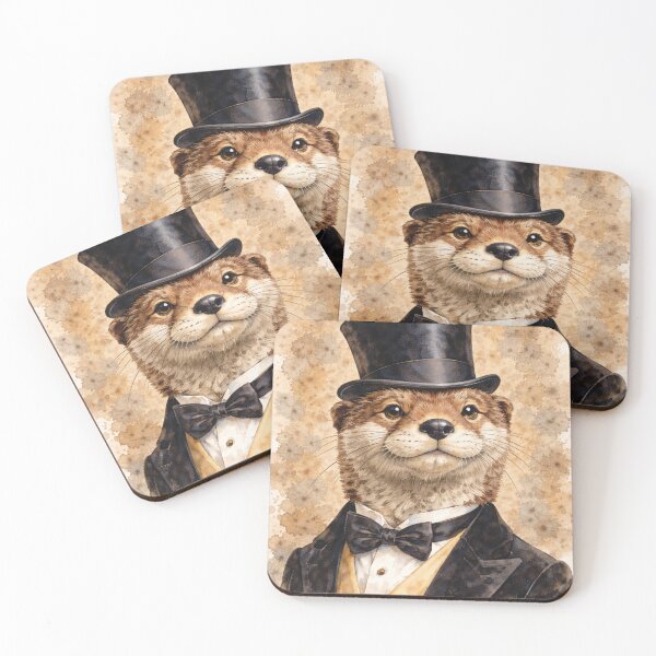Item preview, Dapper Otter In A Top Hat - Watercolor Style designed and sold by Your Favorite Things.