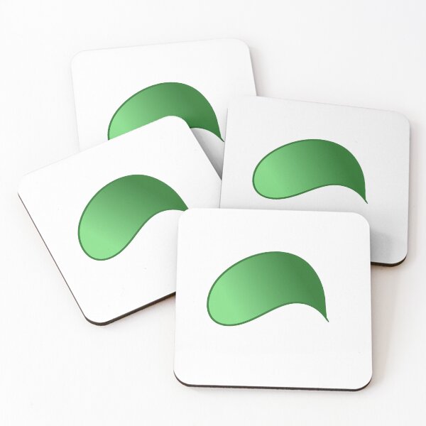 Item preview, green, abstract, leaf-like shape illustration hand-drawn graphic design art  designed and sold by MagicMaker1984.