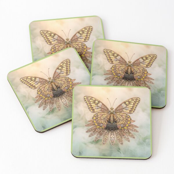 Item preview, Mechanical Butterfly on Metal Coneflower designed and sold by Tridentulus.
