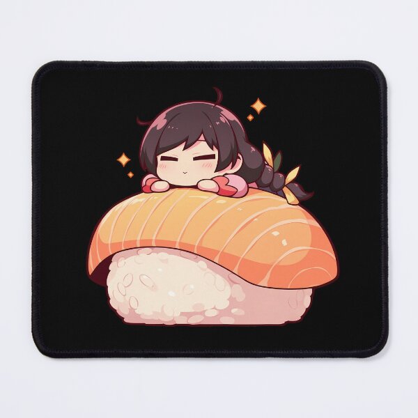 Item preview, Tsubasa Hanekawa Cute Sushi Chibi Kawaii Bakemonogatari Anime Girl designed and sold by CarlosBender.
