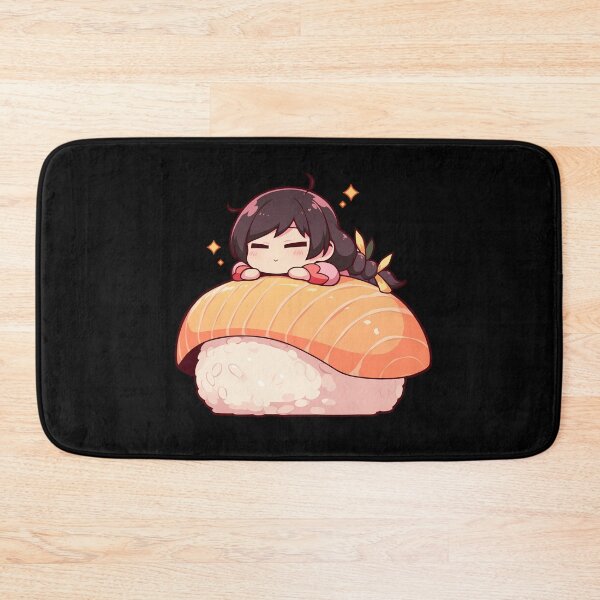 Item preview, Tsubasa Hanekawa Cute Sushi Chibi Kawaii Bakemonogatari Anime Girl designed and sold by CarlosBender.