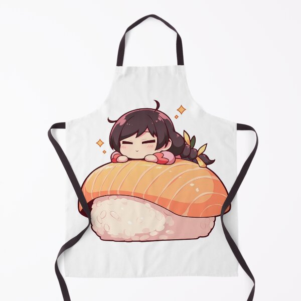 Item preview, Tsubasa Hanekawa Cute Sushi Chibi Kawaii Bakemonogatari Anime Girl designed and sold by CarlosBender.