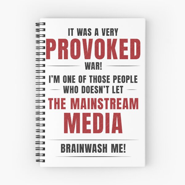 Item preview, It Was a Provoked War | Question the Narrative | Independent Thinking Anti-Mainstream Media Typography Design designed and sold by PaintedPixels01.