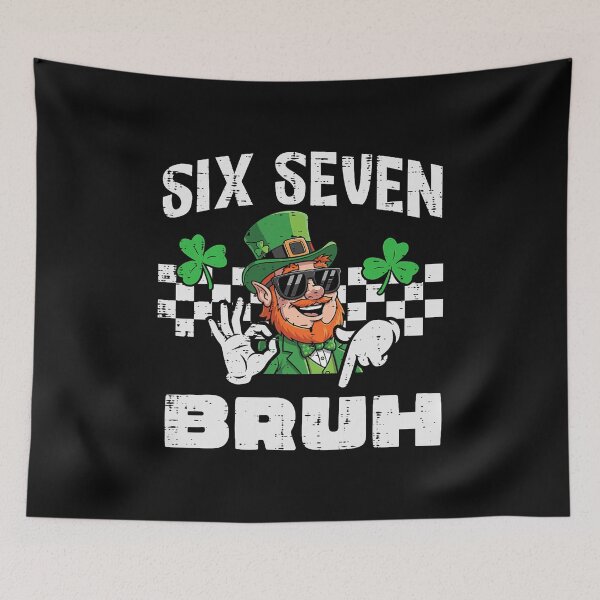 Item preview, Six Seven Bruh St Patricks Day 6 7 Meme 67 Kids Youth Boys  designed and sold by FrankIsabel.