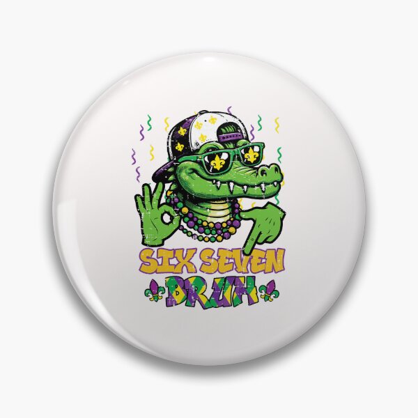 Item preview, Six Seven Bruh Alligator 6 7 Mardi Gras 67 Boys Kids Youth  designed and sold by FrankIsabel.