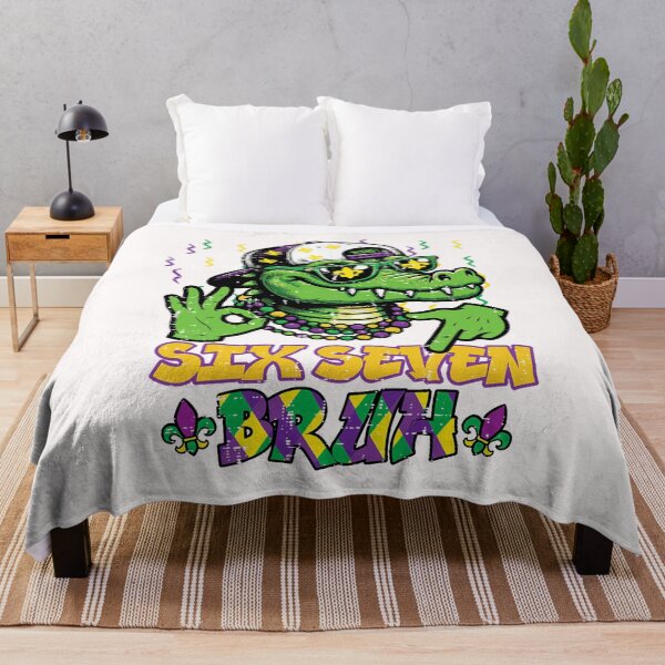 Item preview, Six Seven Bruh Alligator 6 7 Mardi Gras 67 Boys Kids Youth  designed and sold by FrankIsabel.