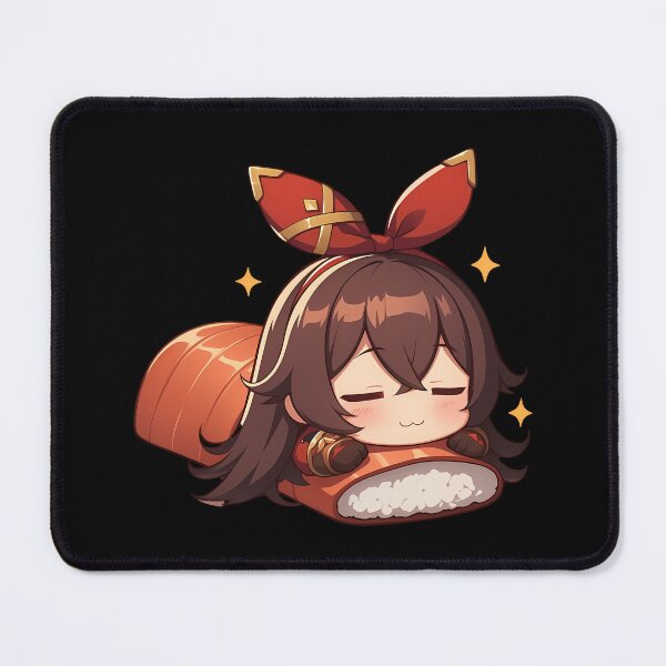 Item preview, Game Amber Genshin Impact Chibi Sushi Kawaii Cute Anime Girl Design designed and sold by CarlosBender.