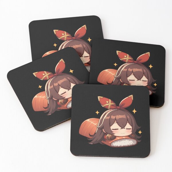 Item preview, Game Amber Genshin Impact Chibi Sushi Kawaii Cute Anime Girl Design designed and sold by CarlosBender.