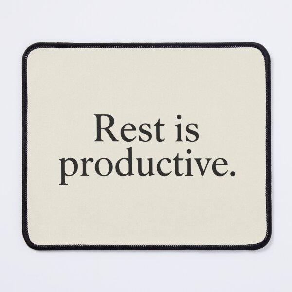 Item preview, Rest Is Productive – Minimal Self Care Typography designed and sold by Irene Catchmind.