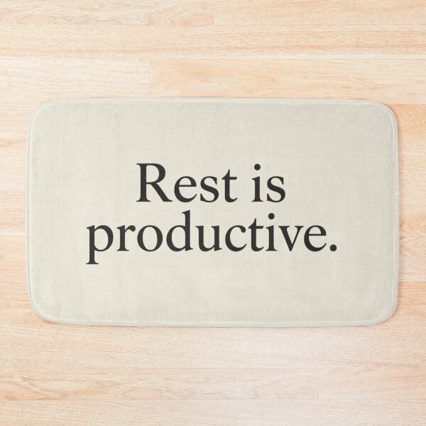 Item preview, Rest Is Productive – Minimal Self Care Typography designed and sold by Irene Catchmind.