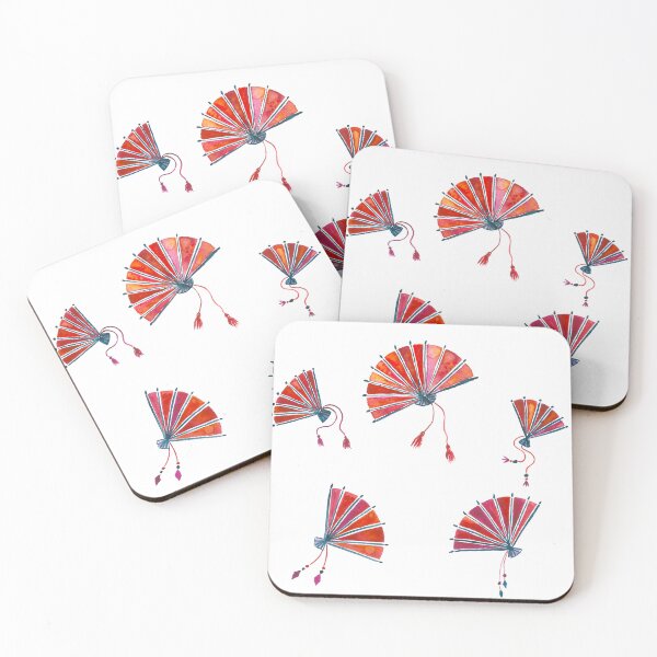Item preview, Abanicos orientales rojos designed and sold by Home Cyn Home.
