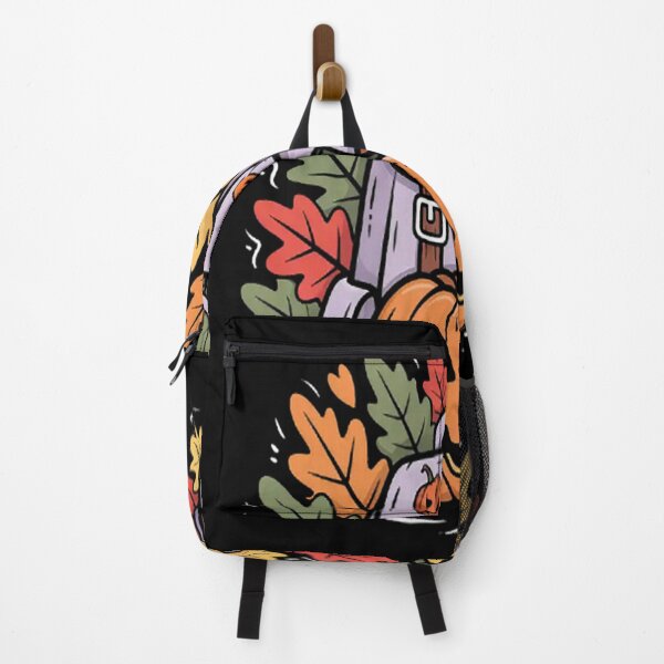 Item preview, Autumn Adventure Backpack And Pumpkin Delight Halloween Spirit designed and sold by CottonCandyPrin.