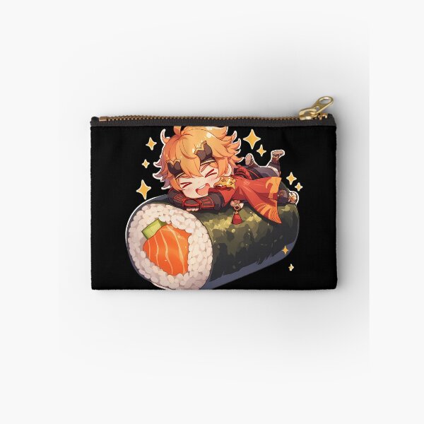 Item preview, Game Thoma Genshin Impact Chibi Sushi Anime Boy Kawaii Cheerful Design designed and sold by CarlosBender.