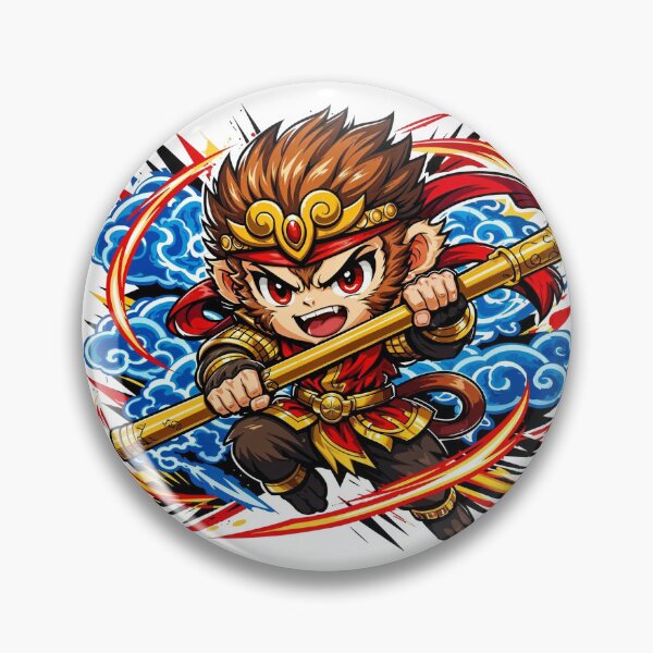 Item preview, Anime Sun Wukong Monkey King Graphic - Journey to the West Streetwear Design designed and sold by Monkey Style Studios.