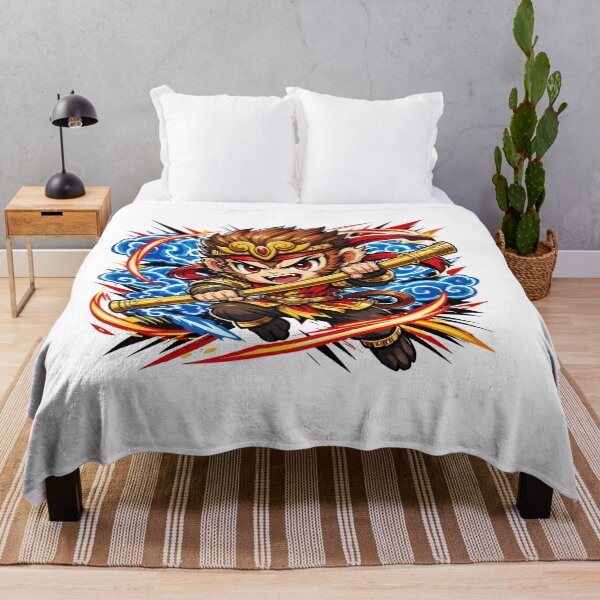 Item preview, Anime Sun Wukong Monkey King Graphic - Journey to the West Streetwear Design designed and sold by Monkey Style Studios.
