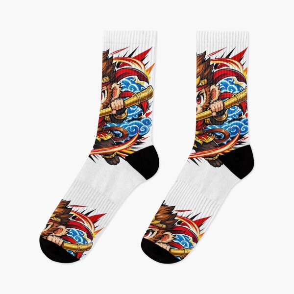 Item preview, Anime Sun Wukong Monkey King Graphic - Journey to the West Streetwear Design designed and sold by Monkey Style Studios.