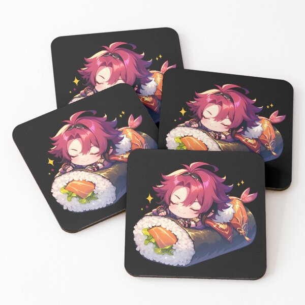 Item preview, Shikanoin Heizou Genshin Impact Chibi Sushi Anime Boy Kawaii Cozy Roll designed and sold by CarlosBender.