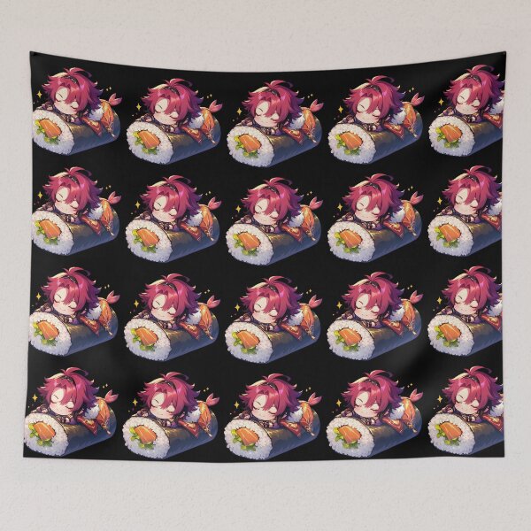 Item preview, Shikanoin Heizou Genshin Impact Chibi Sushi Anime Boy Kawaii Cozy Roll designed and sold by CarlosBender.