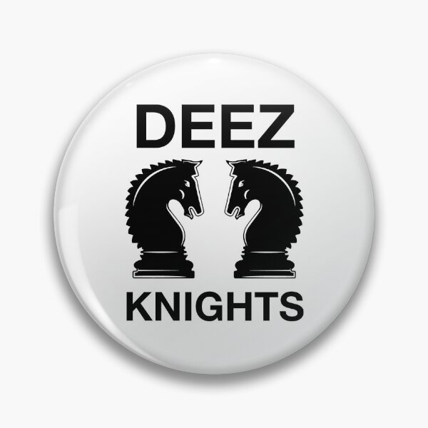 Item preview, Funny Nerdy Deez Knights Chess Player Black Text designed and sold by MathWare MathClips.