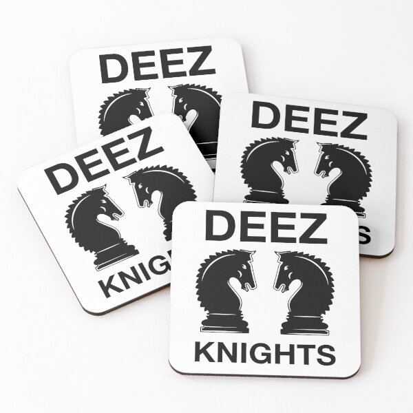 Item preview, Funny Nerdy Deez Knights Chess Player Black Text designed and sold by MathWare MathClips.