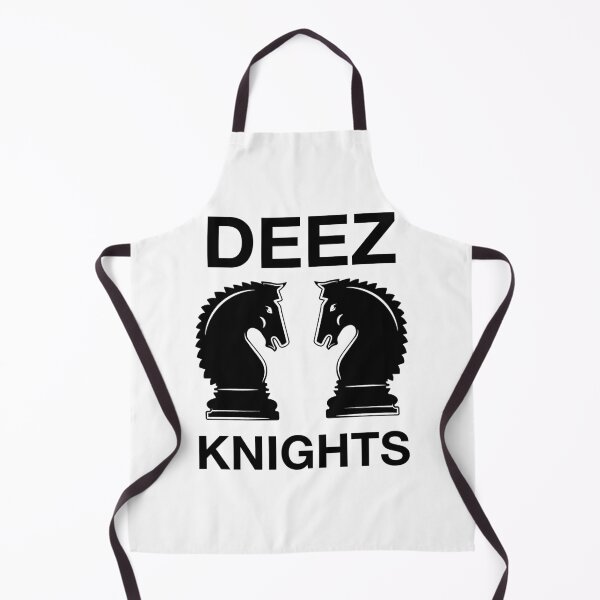 Item preview, Funny Nerdy Deez Knights Chess Player Black Text designed and sold by MathWare MathClips.