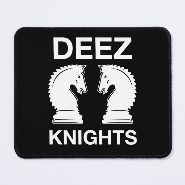 Item preview, Funny Nerdy Deez Knights Chess Player White Text designed and sold by MathWare MathClips.