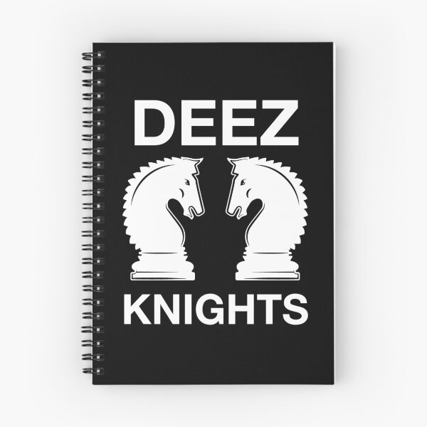 Item preview, Funny Nerdy Deez Knights Chess Player White Text designed and sold by MathWare MathClips.