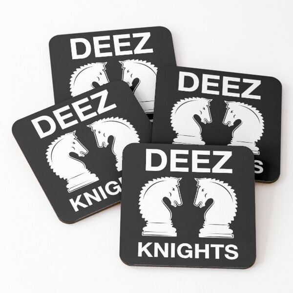 Item preview, Funny Nerdy Deez Knights Chess Player White Text designed and sold by MathWare MathClips.