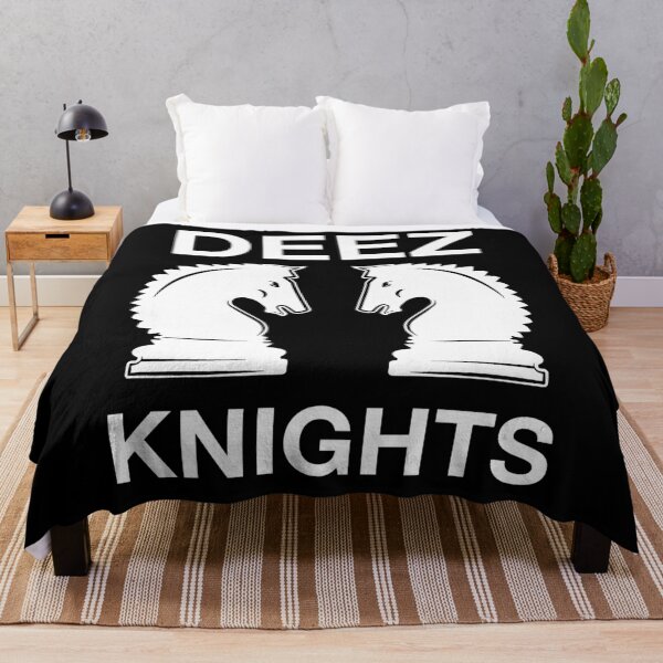 Item preview, Funny Nerdy Deez Knights Chess Player White Text designed and sold by MathWare MathClips.