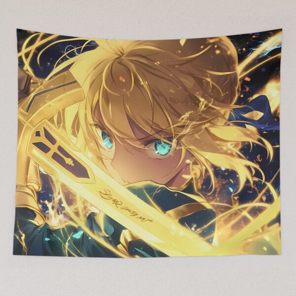 Item preview, Saber Fate Stay Night Golden Sword Fury designed and sold by CarlosBender.