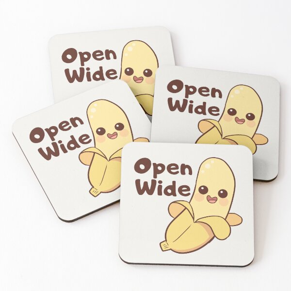 Item preview, Cute Banana - Open Wide - Fruit designed and sold by EvergreenRevolt.