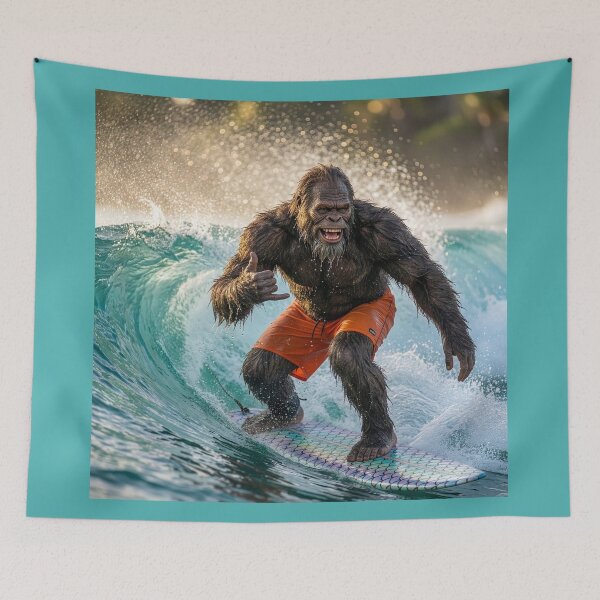 Item preview, Surfin' Sasquatch designed and sold by Tridentulus.