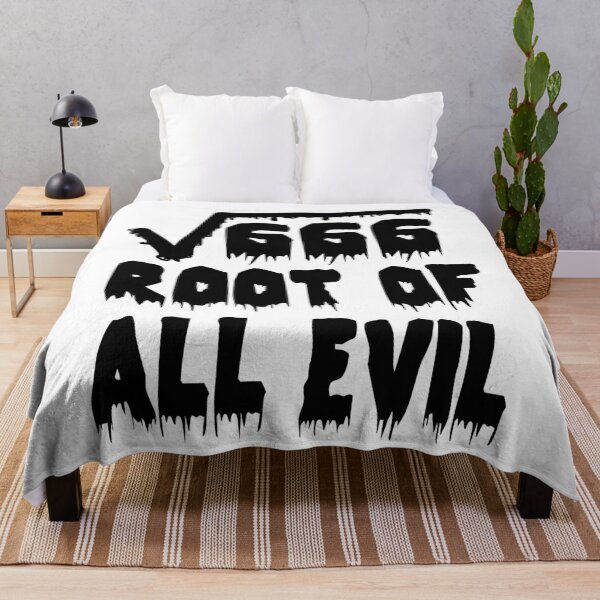 Item preview, Funny Nerdy Square Root of 666 Root of All Evil Math Teacher Black Text designed and sold by MathWare MathClips.