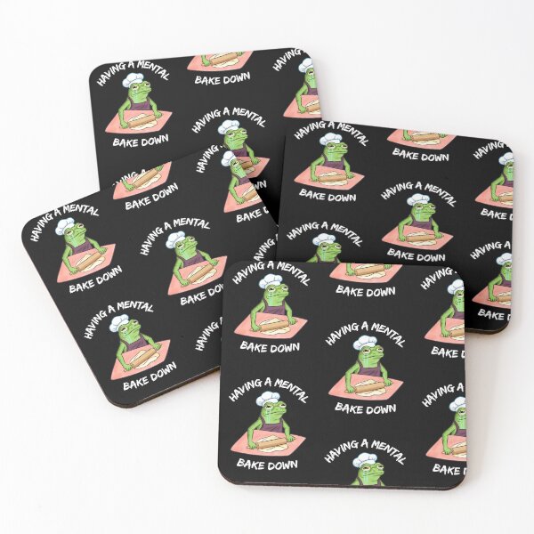 Item preview, Having A Mental Bake Down Shirt – Funny Frog Baking Pun Design designed and sold by Prints in the Valley.