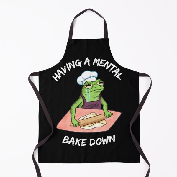 Item preview, Having A Mental Bake Down Shirt – Funny Frog Baking Pun Design designed and sold by Prints in the Valley.