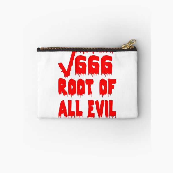 Item preview, Funny Nerdy Square Root of 666 Root of All Evil Math Teacher Red Text designed and sold by MathWare MathClips.